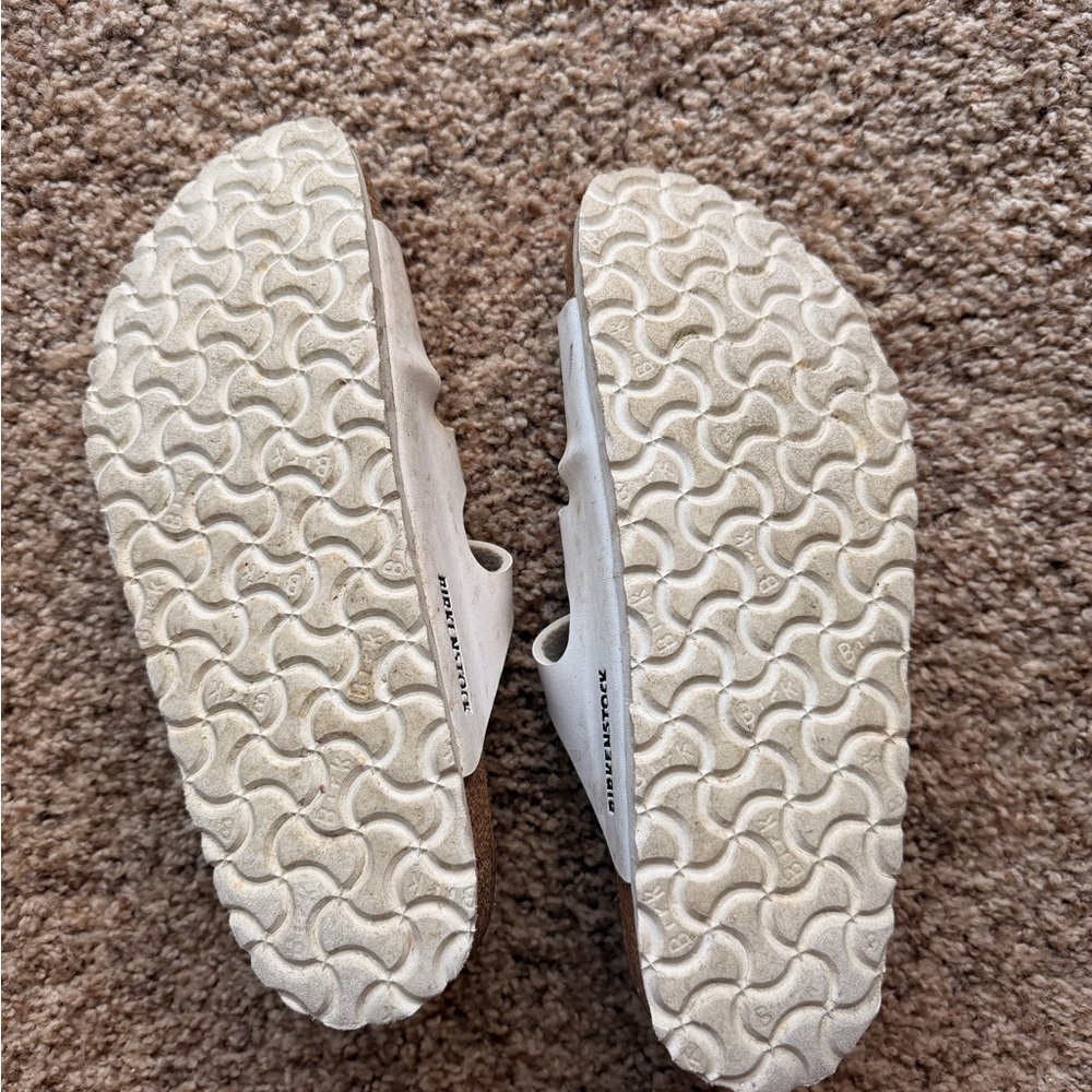 Birkenstock Florida White Leather 3-Strap Sandals | EU 39 - Picture 4 of 4